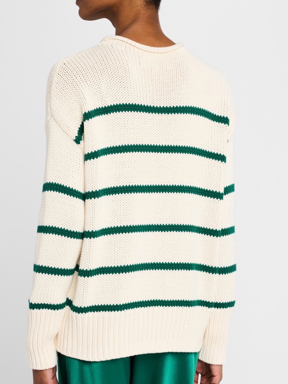 NWT La Ligne White/Cream Green Marina XS